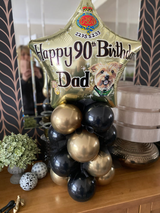 Mansfield Balloon Lady - Balloon Artistry.  Hand drawn bespoke glitter and paint Balloons.
