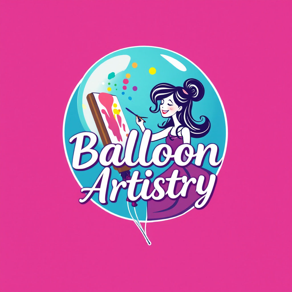 Mansfield Balloon Lady - Balloon Artistry.  Hand drawn bespoke glitter and paint Balloons.